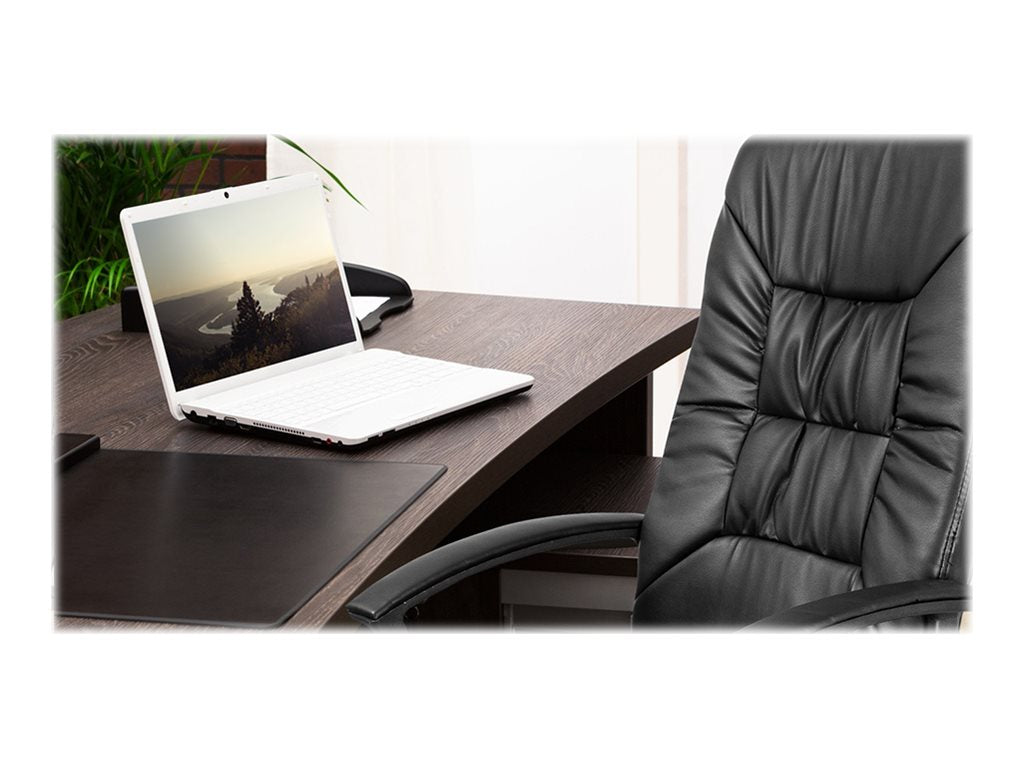 Xtech Calabria - Silla - ejecutivo - reposabrazos - inclinación - giratorio - plástico, metal, PVC, espuma, cuero sintético, contrachapado - negro-2