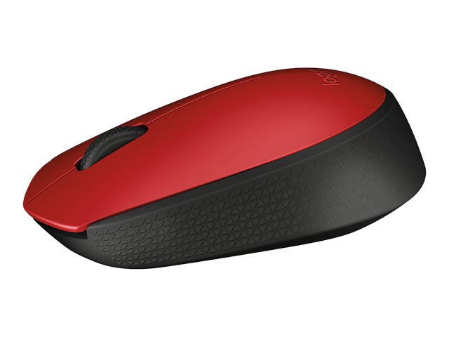 Logitech M170 - Ratón - diestro y zurdo - inalámbrico - 2.4 GHz - receptor inalámbrico USB - rojo-10