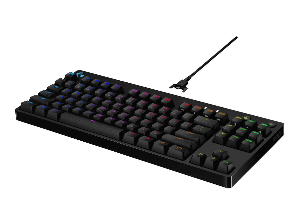 Logitech G Pro Mechanical Gaming Keyboard - Teclado - retroiluminación - USB - interruptor: GX Blue Clicky - negro-12