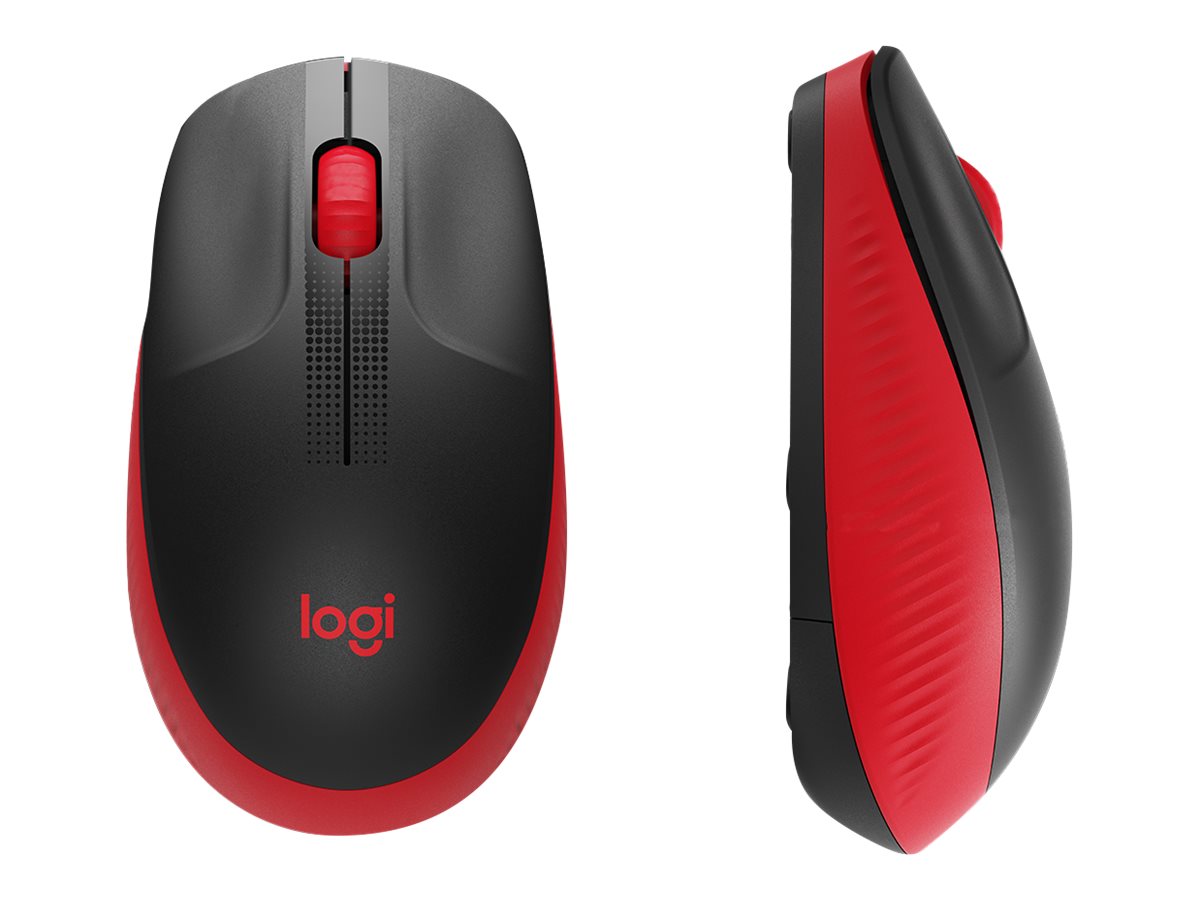 Logitech M190 - Ratón - óptico - 3 botones - inalámbrico - receptor inalámbrico USB - rojo-14