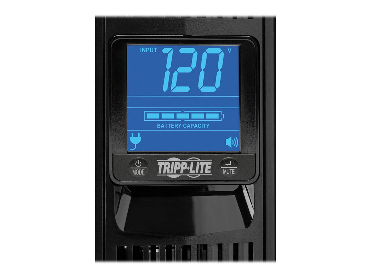 Eaton Tripp Lite Series UPS Smart LCD 1500VA 900W 120V Line-Interactive UPS - 8 Outlets, USB, DB9, 2U Rack/Tower Battery Backup - UPS - CA 120 V - 900 vatios - 1500 VA - conectores de salida: 8 - 2U - negro atractivo