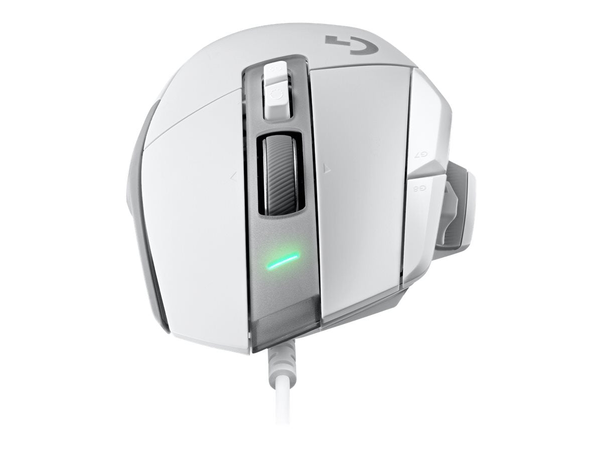 Logitech G502 X Wired Gaming Mouse - LIGHTFORCE hybrid optical-mechanical primary switches, HERO 25K gaming sensor, compatible with PC - macOS/Windows - White - Ratón - óptico - cableado - USB - blanco-11