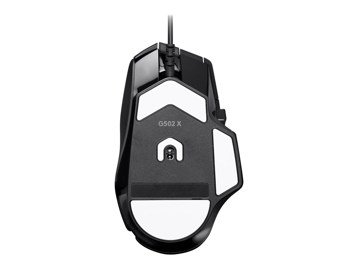 Logitech G502 X Wired Gaming Mouse - LIGHTFORCE hybrid optical-mechanical primary switches, HERO 25K gaming sensor, compatible with PC - macOS/Windows - Black - Ratón - óptico - cableado - USB - negro-6