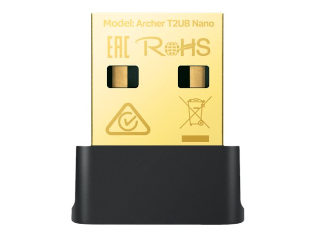TP-Link Archer T2UB Nano V1 - Velocidad 433 Mbps a 5 GHz + 200 Mbps a 2.4 GHz- USB 2.0-Bluetooth 4.2 - Wi-Fi 5-3