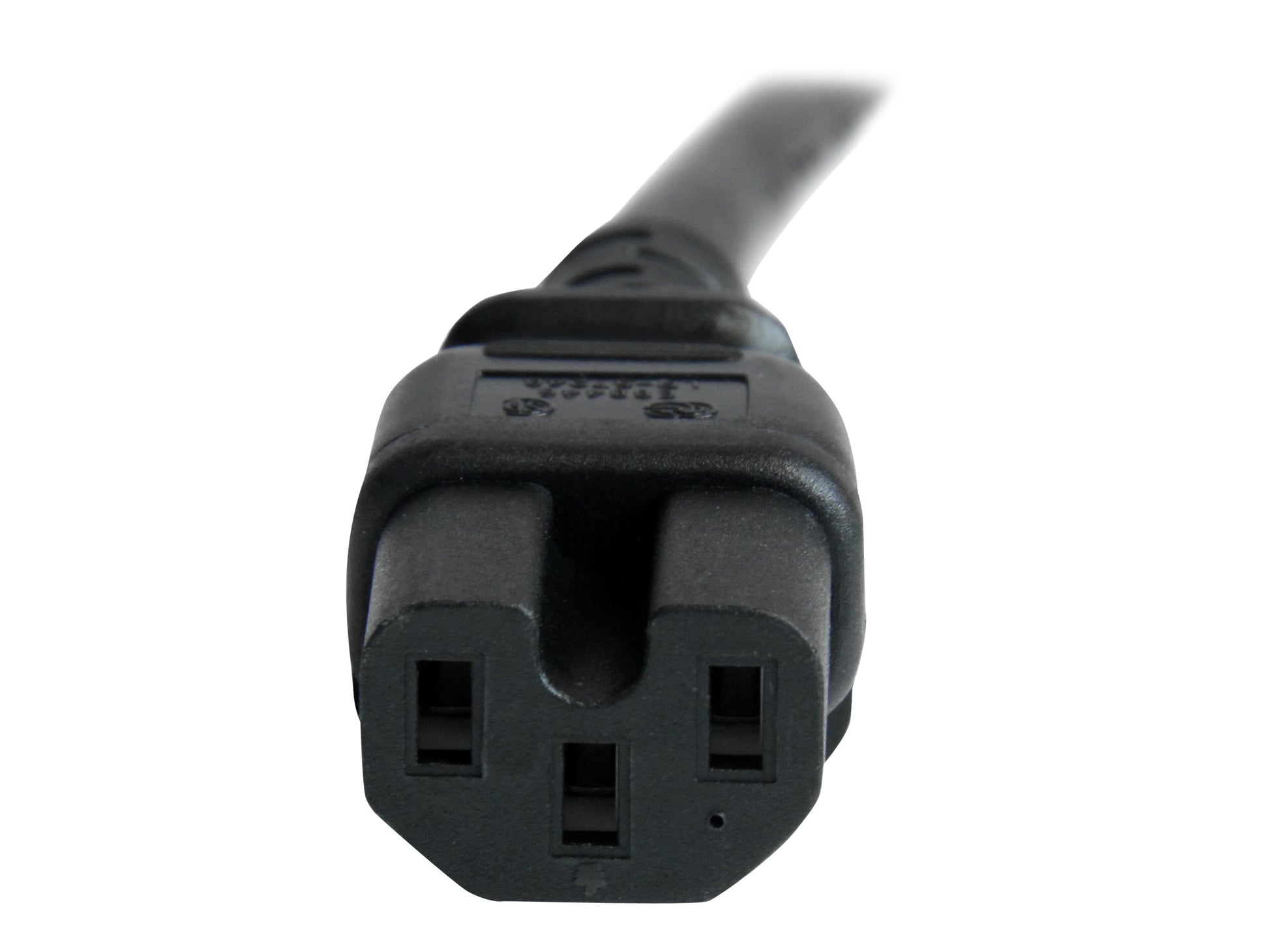 StarTech.com Cable 91cm 14 AWG Adaptador Jumper Bridge IEC C14 a IEC C15 para Servidor UPS - Cable de alimentación - IEC 60320 C14 a IEC 60320 C15 - CA 250 V - 90 cm - moldeado - negro-12