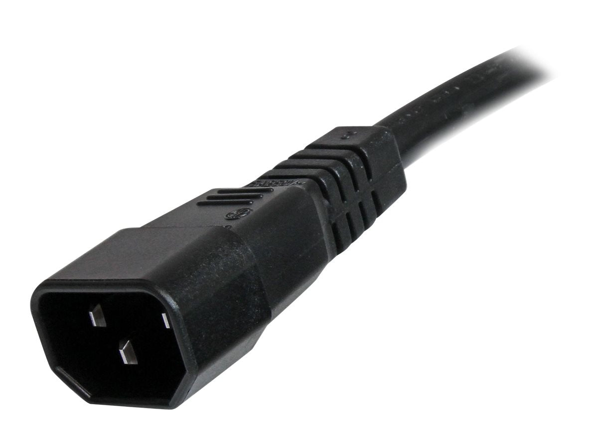 StarTech.com Cable 91cm 14 AWG Adaptador Jumper Bridge IEC C14 a IEC C15 para Servidor UPS - Cable de alimentación - IEC 60320 C14 a IEC 60320 C15 - CA 250 V - 90 cm - moldeado - negro-8