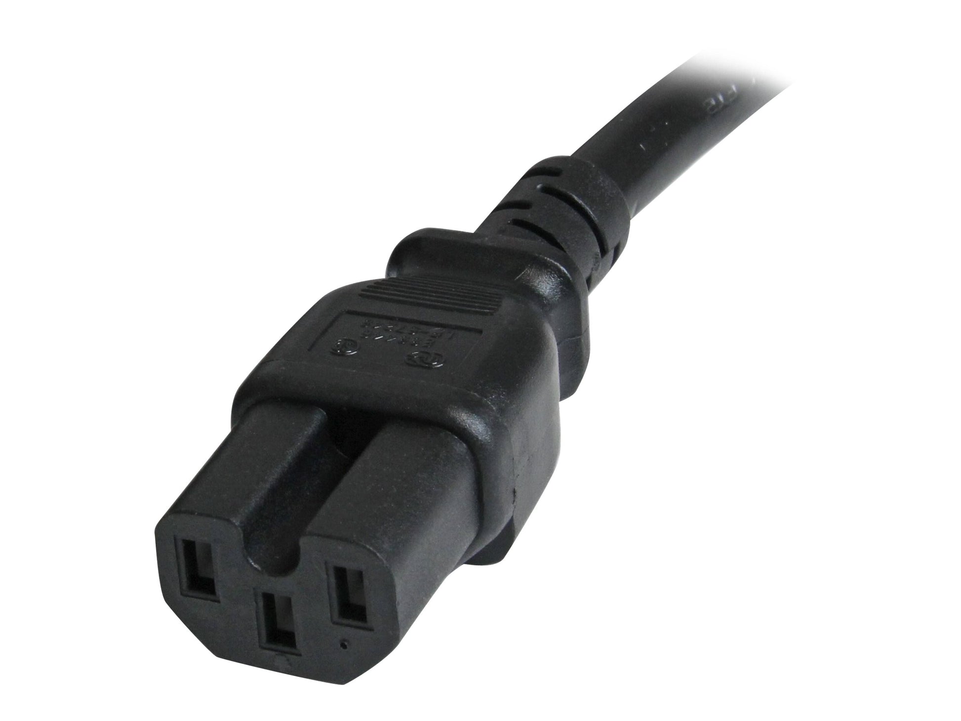 StarTech.com Cable 91cm 14 AWG Adaptador Jumper Bridge IEC C14 a IEC C15 para Servidor UPS - Cable de alimentación - IEC 60320 C14 a IEC 60320 C15 - CA 250 V - 90 cm - moldeado - negro-3