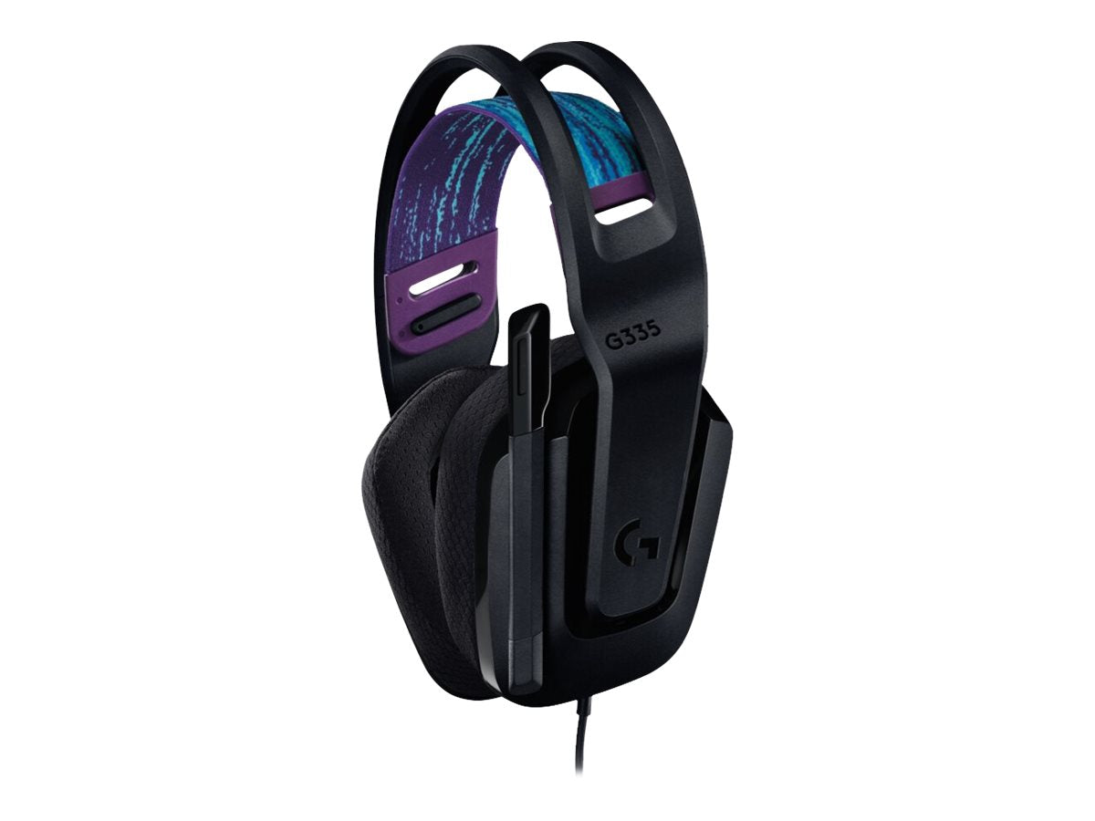 Logitech G G335 Wired Gaming Headset - Auricular - tamaño completo - cableado - conector de 3,5 mm - negro - certificado Discord-1