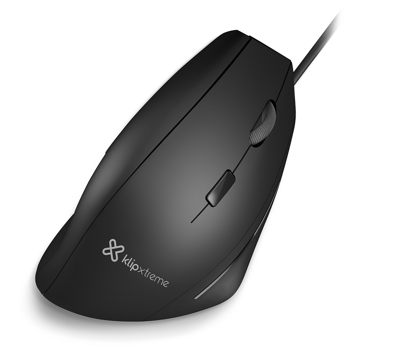 Klip Xtreme - Mouse - USB - Wired - Black - Ultra ergonomic-1