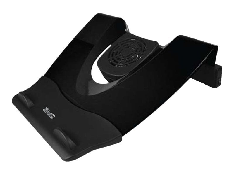 Klip Xtreme KNS-110B Notebook Stand / Cooling Station - Soporte para ordenador portátil - con concentrador USB de 4 puertos, ventilador de refrigeración - 17" - negro-4