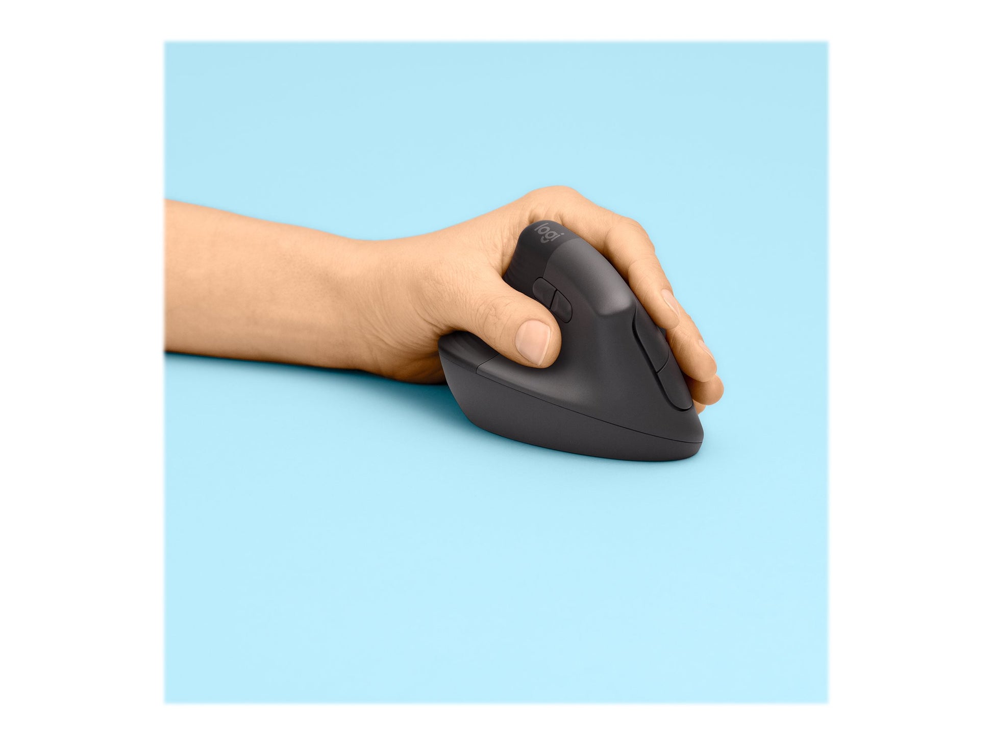 Logitech Lift Left Vertical Ergonomic Mouse - Ratón vertical - ergonómico - zurdo - 6 botones - inalámbrico - 2.4 GHz, Bluetooth - receptor de USB Logitech Logi Bolt - grafito-13