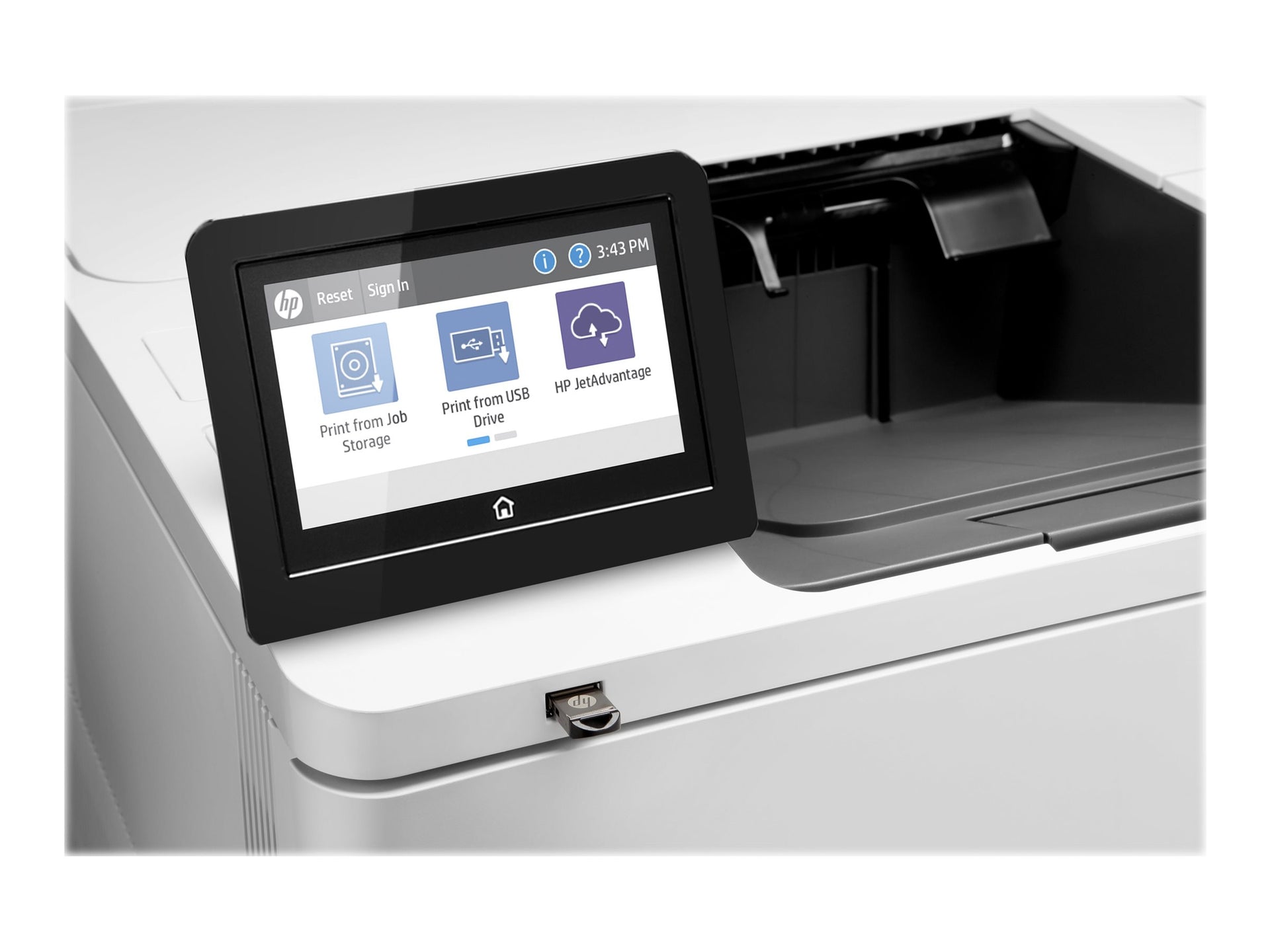 HP LaserJet Enterprise M611dn - Impresora - B/N - a dos caras - laser - A4/Legal - 1200 x 1200 ppp - hasta 65 ppm - capacidad: 650 hojas - USB 2.0, Gigabit LAN, host USB 2.0