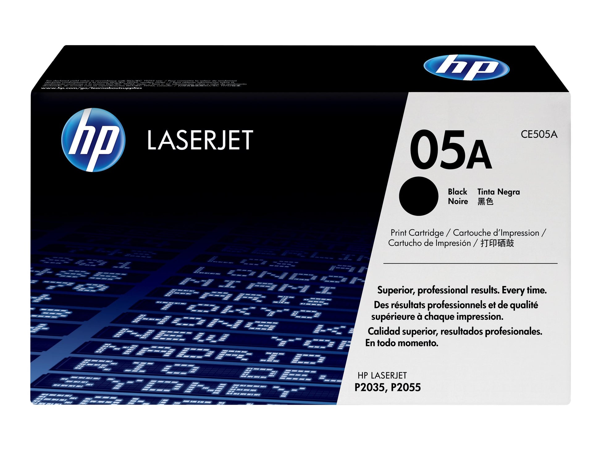 HP 05A - Negro - original - LaserJet - cartucho de tóner (CE505A) - para LaserJet P2035, P2035n, P2055, P2055d, P2055dn, P2055x-9