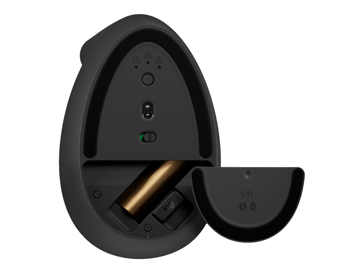 Logitech Lift Left Vertical Ergonomic Mouse - Ratón vertical - ergonómico - zurdo - 6 botones - inalámbrico - 2.4 GHz, Bluetooth - receptor de USB Logitech Logi Bolt - grafito-13