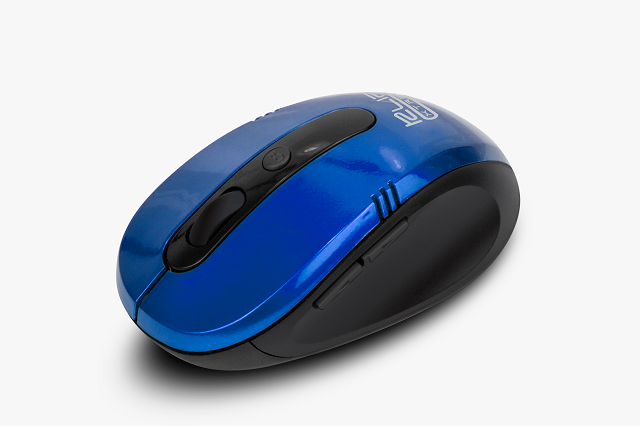 Klip Xtreme KMW-330 Vector - Ratón - ergonómico - óptico - 6 botones - inalámbrico - 2.4 GHz - receptor inalámbrico USB - azul-2