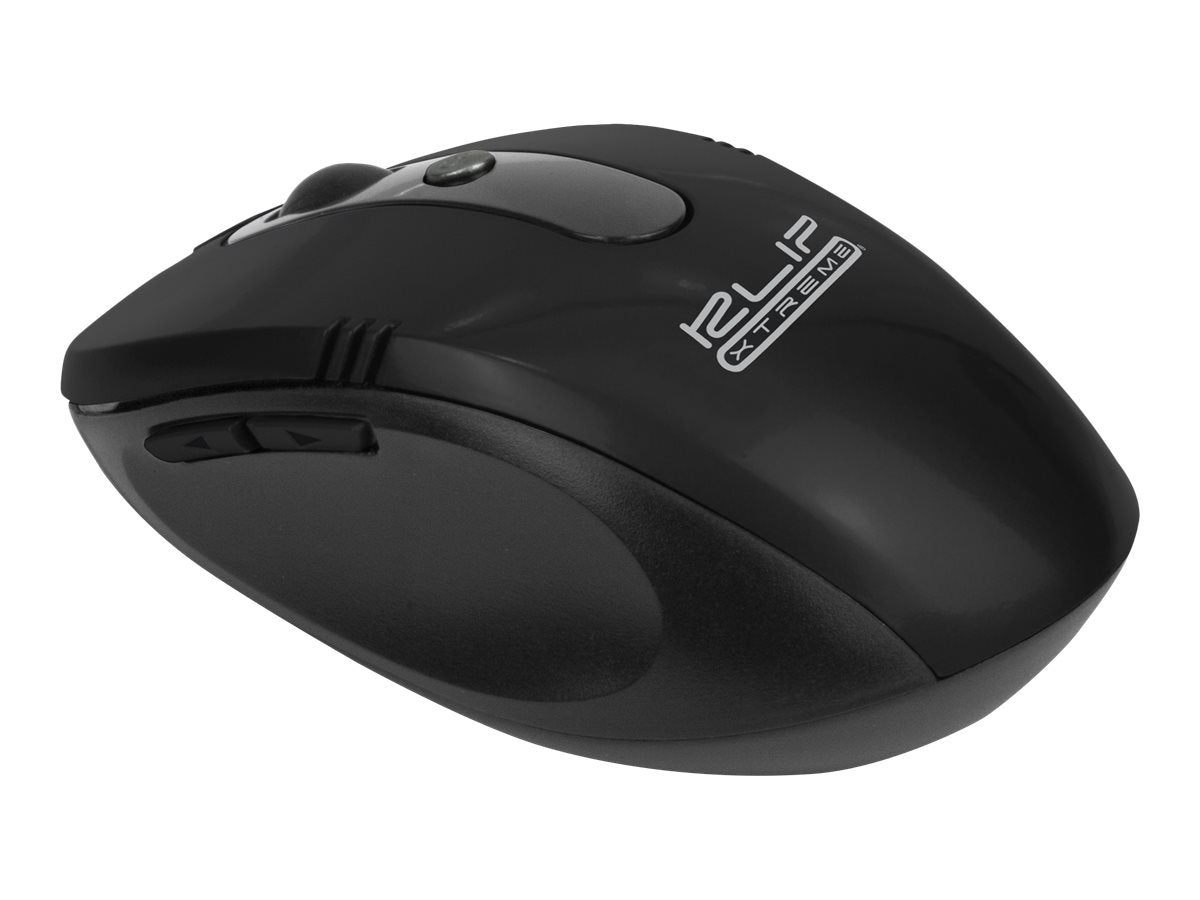Klip Xtreme KMW-330 Vector - Ratón - ergonómico - óptico - 6 botones - inalámbrico - 2.4 GHz - receptor inalámbrico USB - negro-5