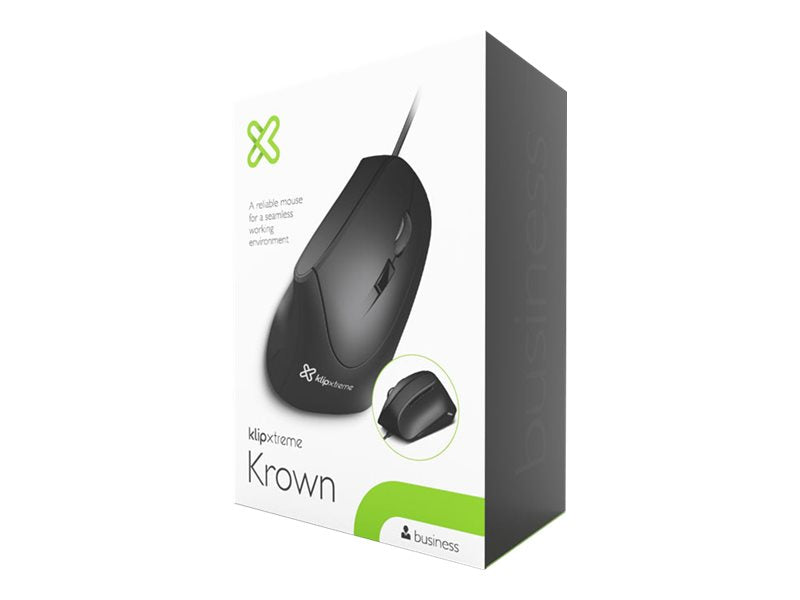 Klip Xtreme Krown KMO-506 - Ratón vertical - ergonómico - diestro - óptico - 6 botones - cableado - USB-15