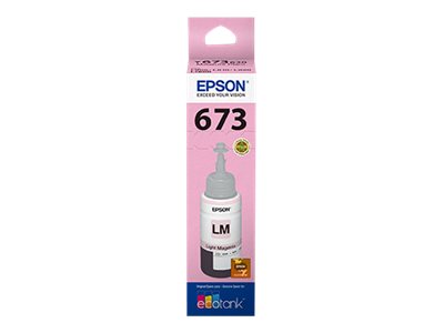 Epson T673 - Magenta claro - original - recarga de tinta - para Epson L1800, L800, L805, L810, L850; EcoTank L1800