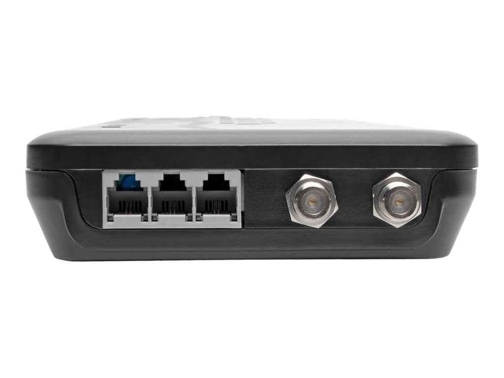 Eaton Tripp Lite Series 12-Outlet Surge Protector Power Strip 8 ft. Cord, 4320 Joules, Tel/Modem/Coax Protection, 2 USB Ports, Black - Protector contra sobretensiones - 15 A - CA 120 V - 1800 vatios - conectores de salida: 14 - 2.44 m cable - gris oscuro-1