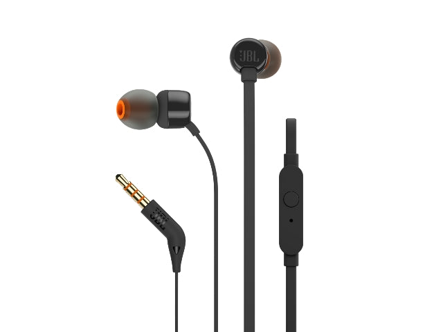 JBL T110 - Auriculares internos con micro - en oreja - cableado - conector de 3,5 mm - negro-5