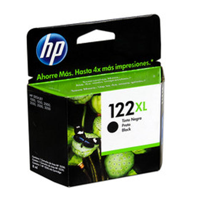 HP 122XL - 8 ml - Alto rendimiento - negro - original - cartucho de tinta - para Deskjet 1010, 10XX J410, 15XX, 2050 J510, 2050A J510, 2054A J510, 25XX, Envy 45XX-2