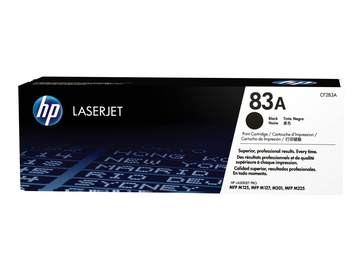 HP 83A - Negro - original - LaserJet - cartucho de tóner (CF283A) - para LaserJet Pro M201, M202, MFP M125, MFP M127, MFP M225-2