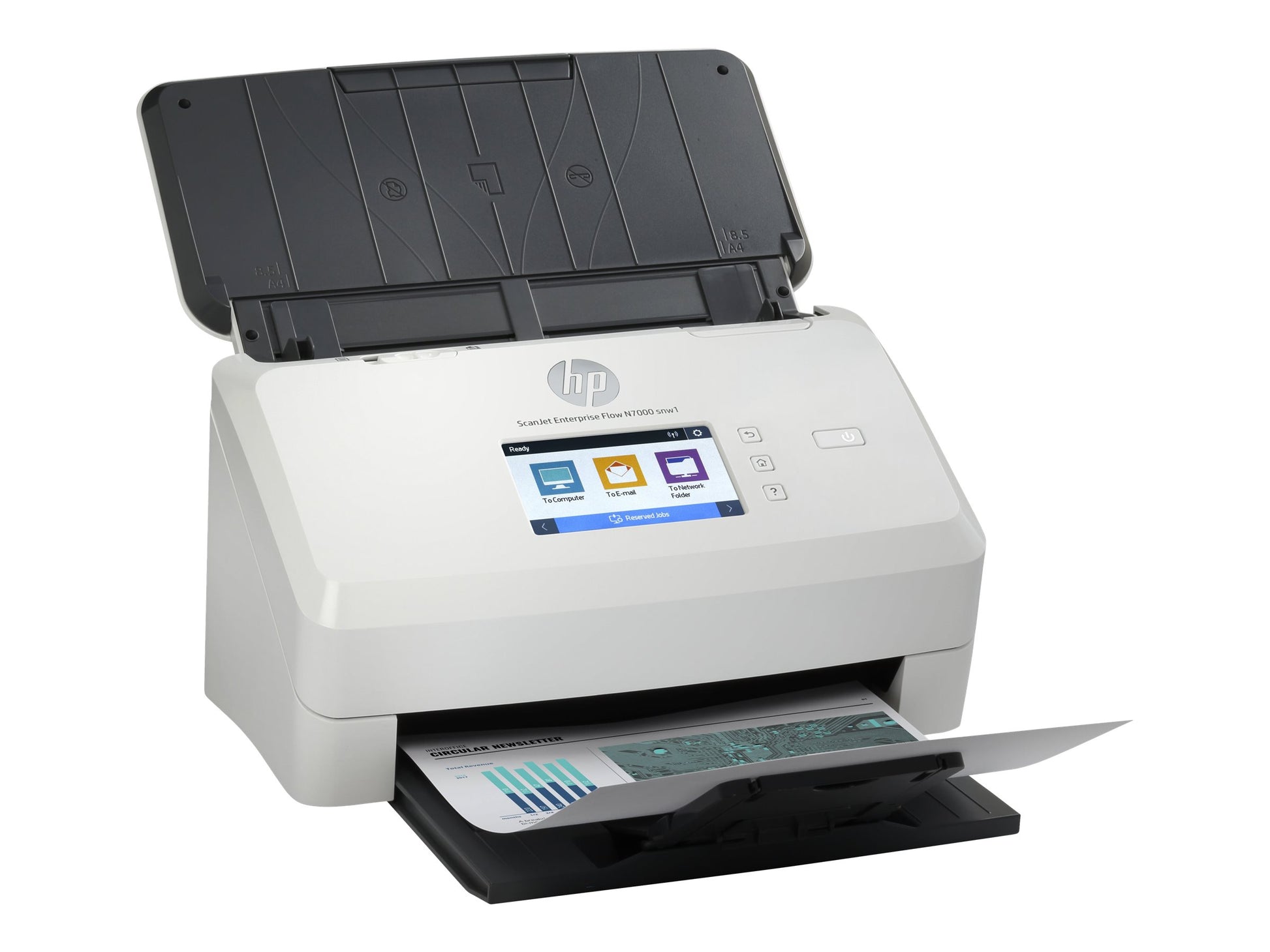 HP ScanJet Enterprise Flow N7000 snw1 - Escáner de documentos - CMOS / CIS - a dos caras - 216 x 3100 mm - 600 ppp x 600 ppp - hasta 75 ppm (mono) / hasta 75 ppm (color) - Alimentador automático de documentos (ADF) (80 hojas) - hasta 7500 exploraciones po-11