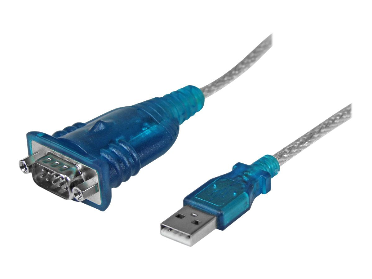 StarTech.com Cable Adaptador USB a Serie RS232 de 1 Puerto Serial DB9 - Macho a Macho - Conversor Compatible con Windows 8 - Adaptador serie - USB 2.0 - RS-232