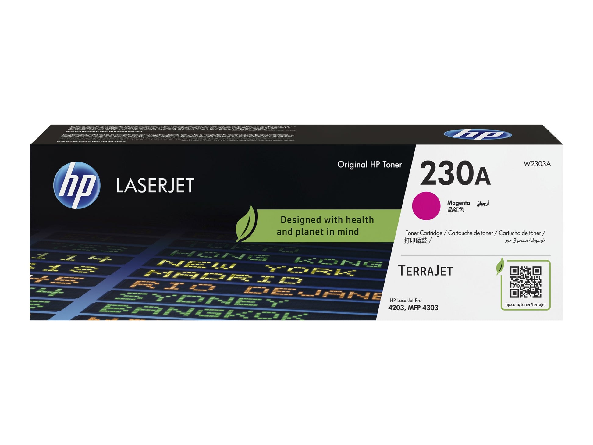 HP 230A - Magenta - original - LaserJet - cartucho de tóner (W2303A) - para Color LaserJet Pro MFP 4301, MFP 4303-4