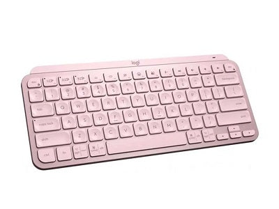 Logitech MX Keys Mini - eclado - Inalámbrico - Español - Bluetooth 5.0 / Bluetooth / 2.4 GHz / USB-C - Ergonomic Design - Rosa-1