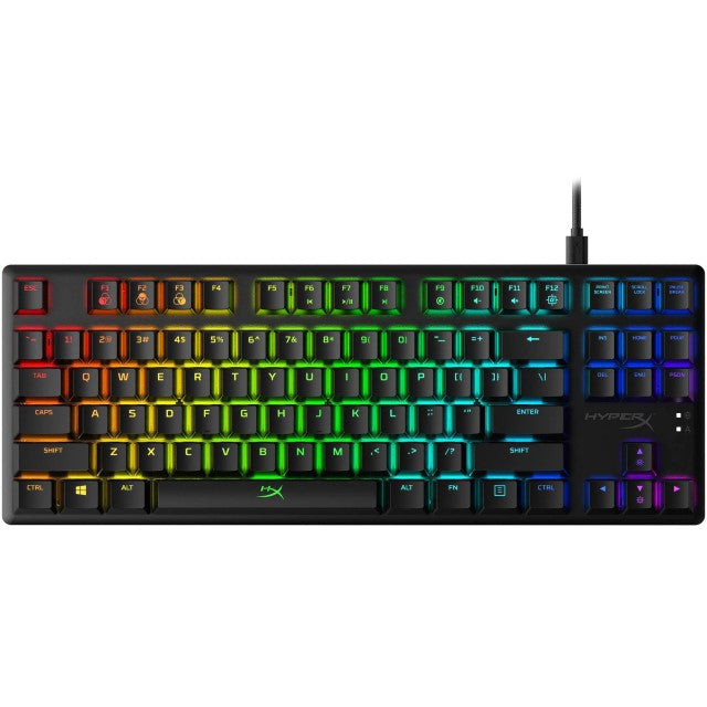 HyperX Alloy Origins Core - Teclado - retroiluminación - USB-C - QWERTY - EE. UU. - interruptor: HyperX Red - negro-2