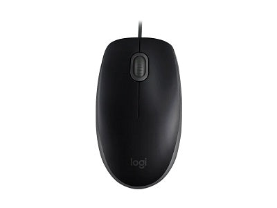 Logitech - Mouse - Wired - Black - M110 Silent-1