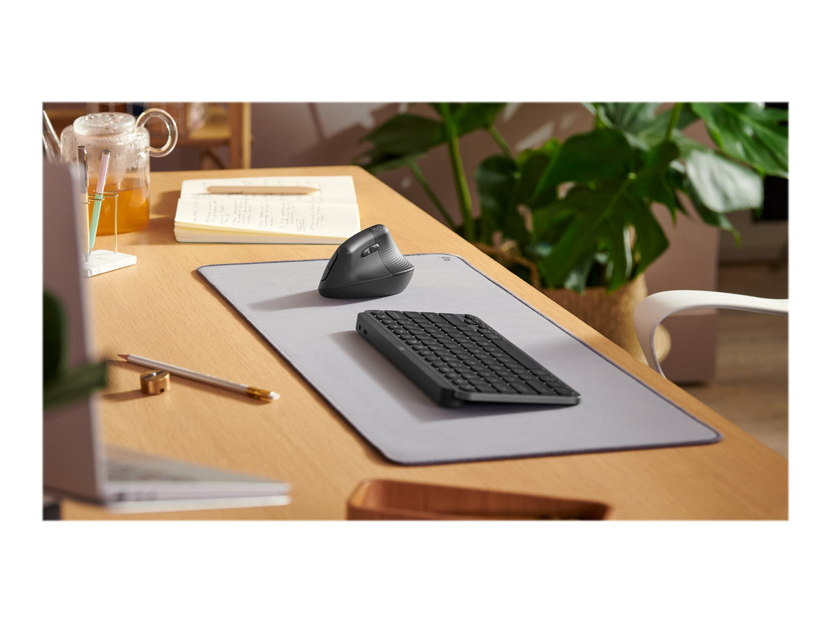Logitech Lift Vertical Ergonomic Mouse - Ratón vertical - ergonómico - 6 botones - inalámbrico - 2.4 GHz, Bluetooth - receptor de USB Logitech Logi Bolt - grafito-12