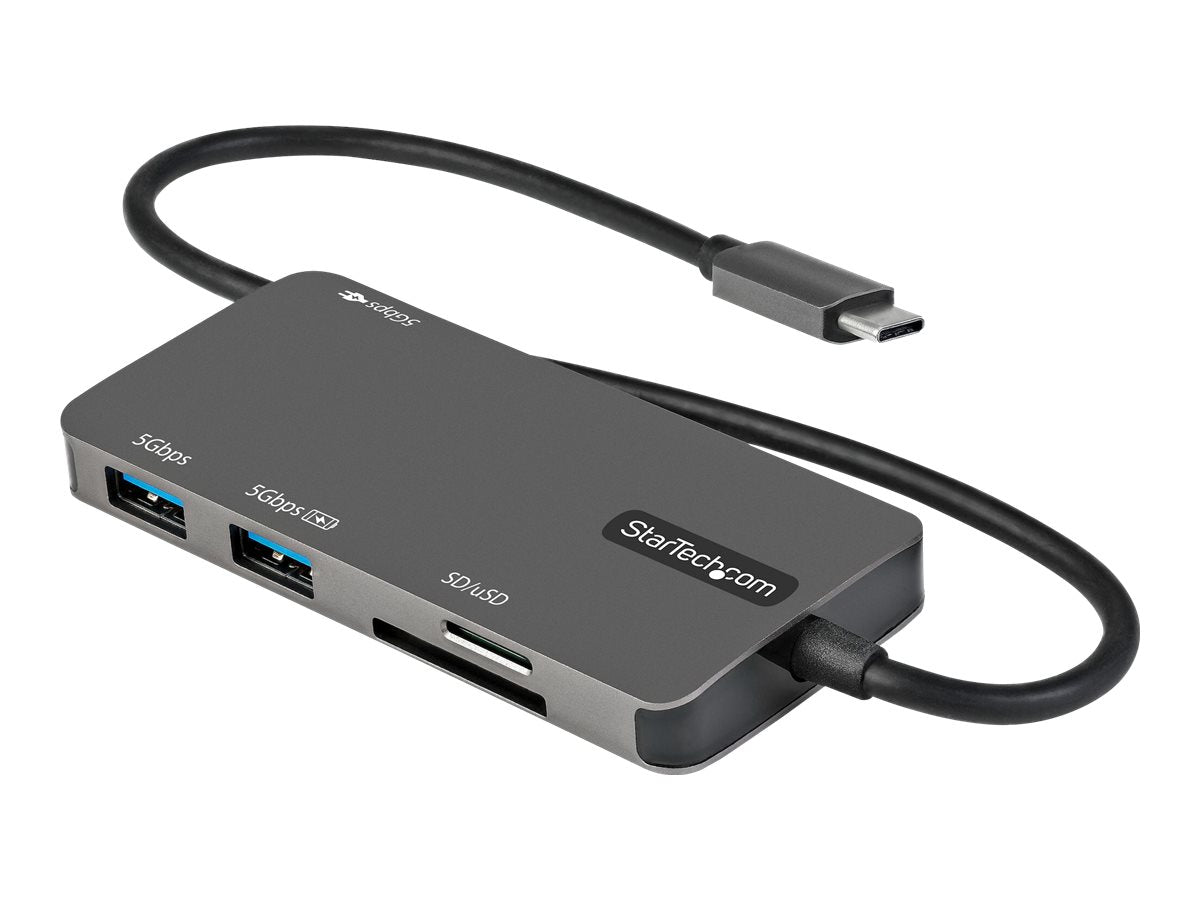 StarTech.com Adaptador Multipuertos USB C - USB C a HDMI de 4K - 100W de Entrega de Alimentación PD - SD - MicroSD - Hub Ladrón USB 3.0 de 3 Puertos - Dock USB Tipo C - con Cable de 30cm (DKT30CHSDPD) - Estación de conexión - USB-C / Thunderbolt 3 - HDMI-11