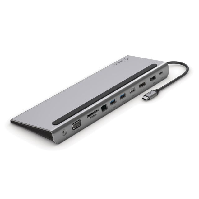 Belkin CONNECT 11-in-1 - Soporte multipuerto - USB-C - VGA, HDMI, DP - 1GbE-3