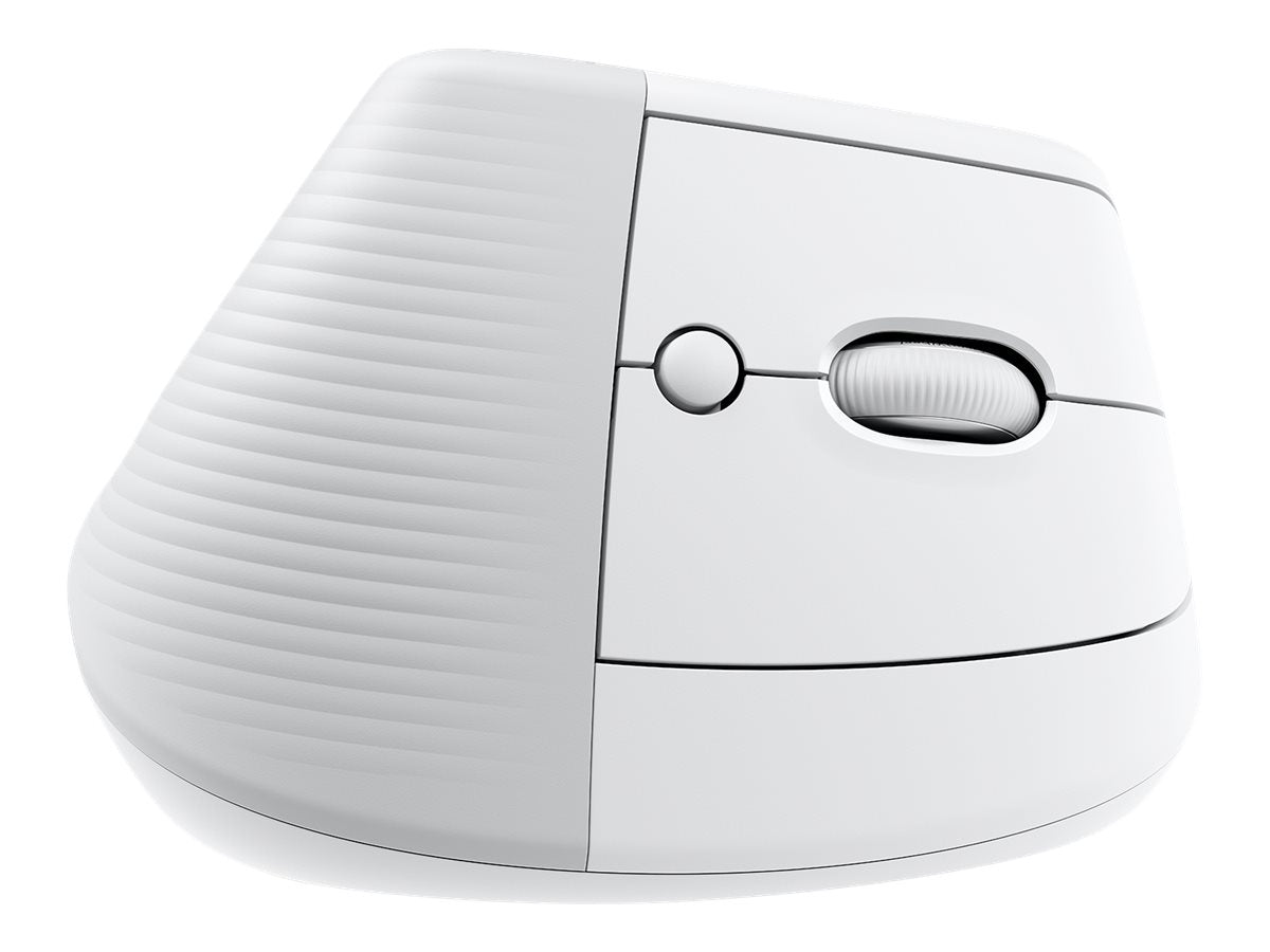 Logitech Lift Vertical Ergonomic Mouse - Ratón vertical - ergonómico - 6 botones - inalámbrico - 2.4 GHz, Bluetooth - receptor de USB Logitech Logi Bolt - blanco hueso-3