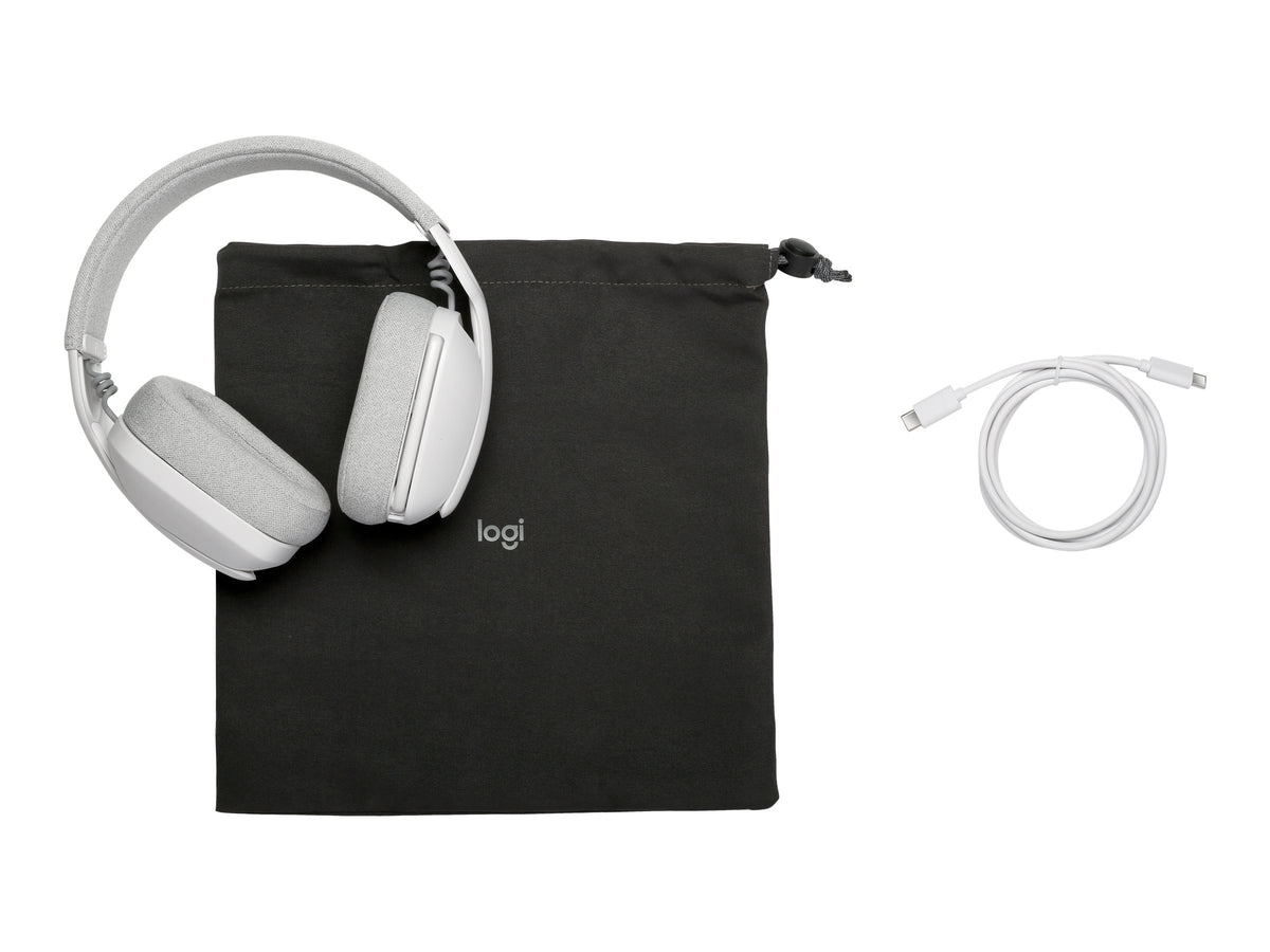 Logitech Zone Vibe 100 - Auricular - tamaño completo - Bluetooth - inalámbrico - blanco hueso-13