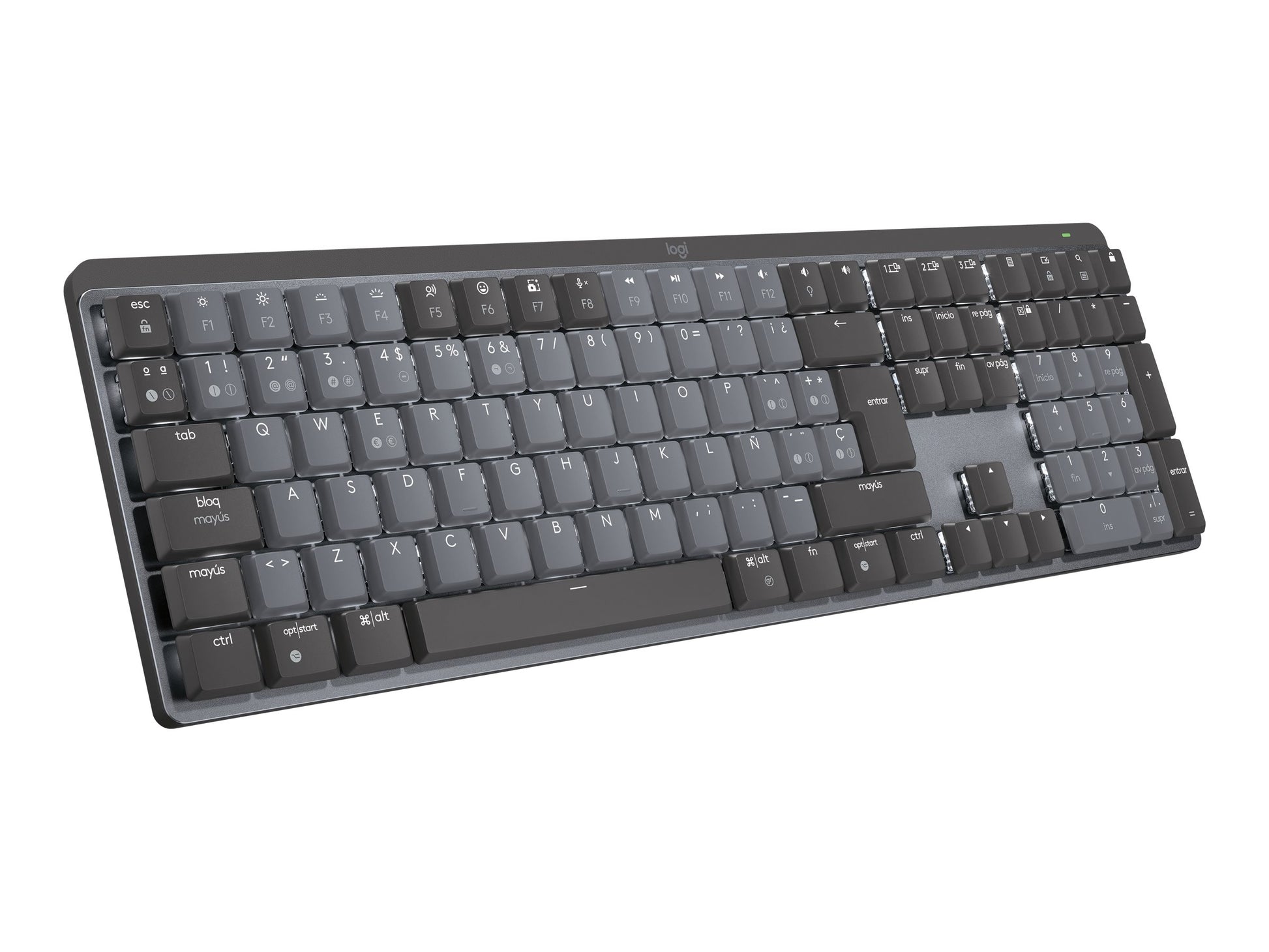 Logitech Master Series MX Mechanical - Teclado - retroiluminación - inalámbrico - Bluetooth LE - QWERTY - español - interruptor: táctil silencioso - grafito-6