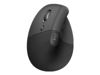 Logitech Lift Left Vertical Ergonomic Mouse - Ratón vertical - ergonómico - zurdo - 6 botones - inalámbrico - 2.4 GHz, Bluetooth - receptor de USB Logitech Logi Bolt - grafito-17