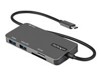 StarTech.com Adaptador Multipuertos USB C - USB C a HDMI de 4K - 100W de Entrega de Alimentación PD - SD - MicroSD - Hub Ladrón USB 3.0 de 3 Puertos - Dock USB Tipo C - con Cable de 30cm (DKT30CHSDPD) - Estación de conexión - USB-C / Thunderbolt 3 - HDMI-14