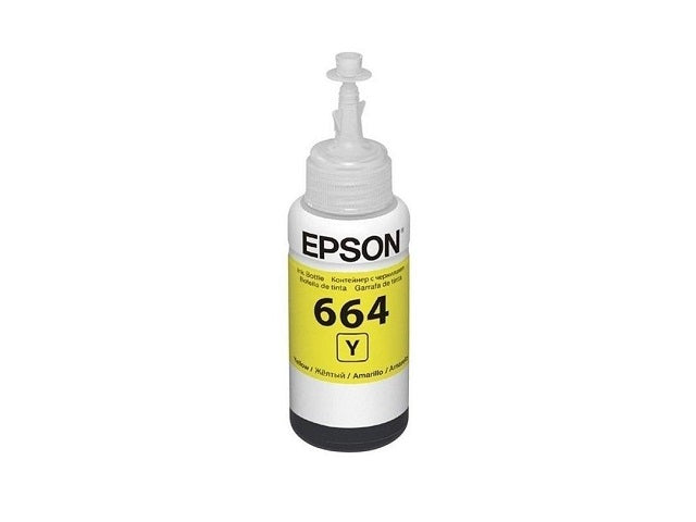 Epson T664 - Paquete de 3 - 70 ml - amarillo, cián, magenta - original - recarga de tinta - para Epson L120, L1300, L310, L380, L395, L495; EcoTank L310, L575-3