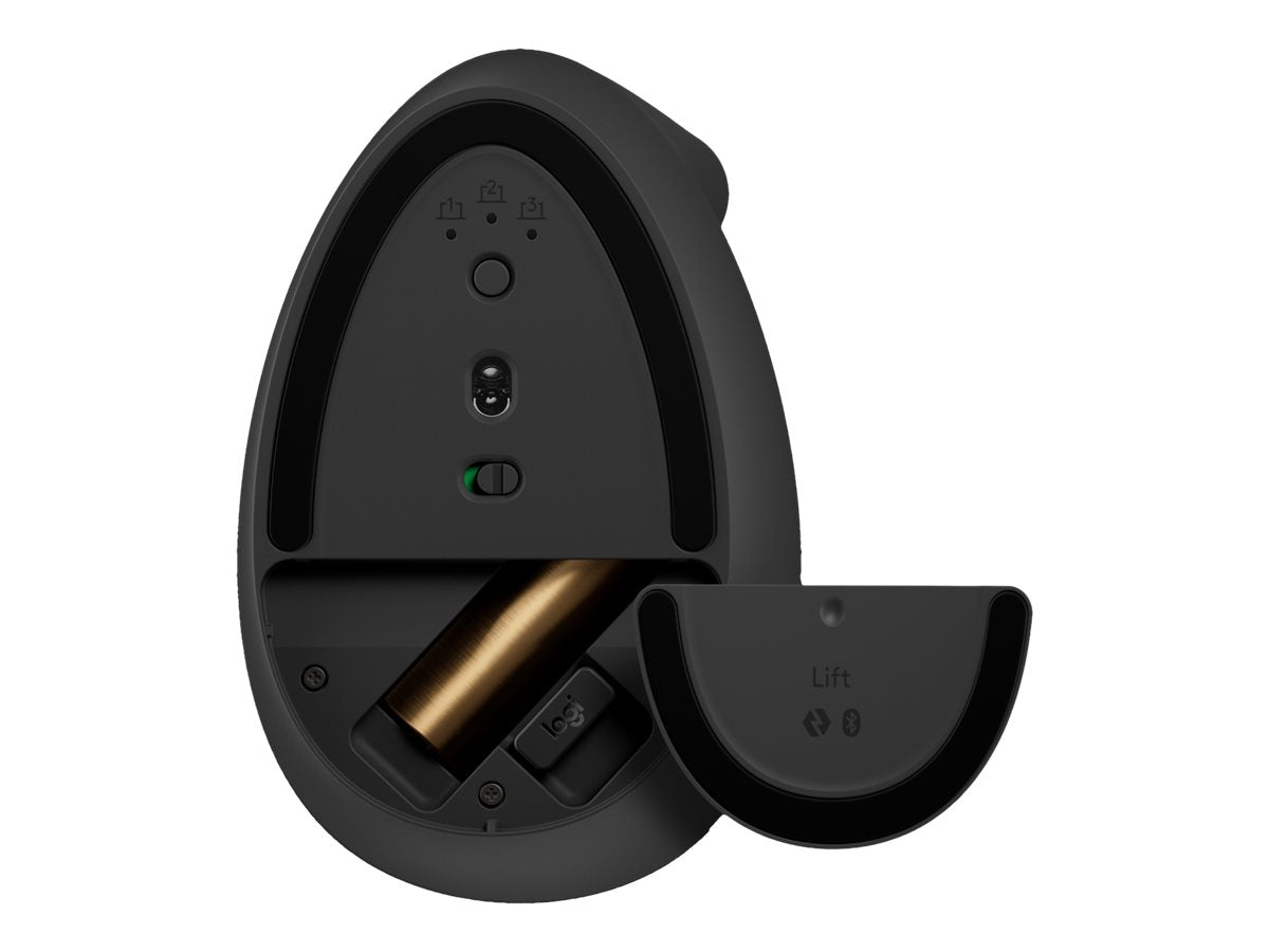 Logitech Lift Vertical Ergonomic Mouse - Ratón vertical - ergonómico - 6 botones - inalámbrico - 2.4 GHz, Bluetooth - receptor de USB Logitech Logi Bolt - grafito-17