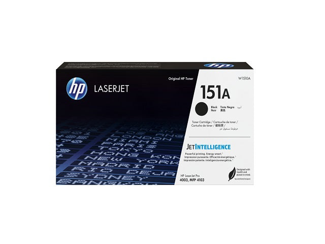 HP 151A - Negro - original - LaserJet - cartucho de tóner (W1510A) - para LaserJet Pro 4003dn, 4003dw, MFP 4103fdw-4