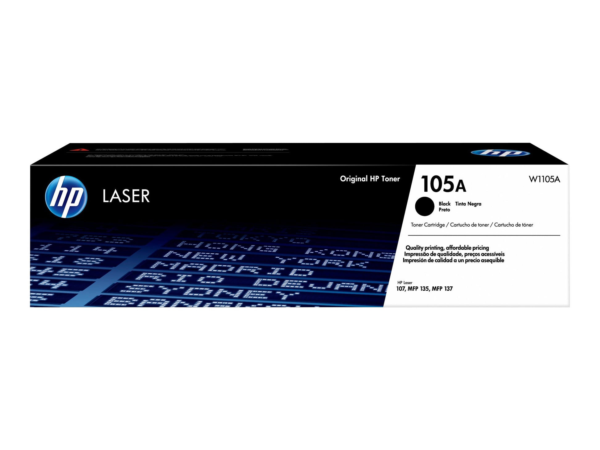 HP 105A - Negro - original - cartucho de tóner (W1105A) - para Laser 107, MFP 135, MFP 137-1