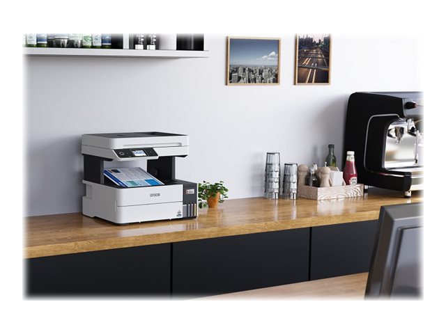 Epson EcoTank L6490 - Impresora multifunción - color - chorro de tinta - rellenable - 216 x 300 mm (original) - A4/Legal (material) - hasta 12 ppm (copiando) - hasta 17 ppm (impresión) - 250 hojas - 33.6 Kbps - LAN, USB 3.0, Wi-Fi(ac)
