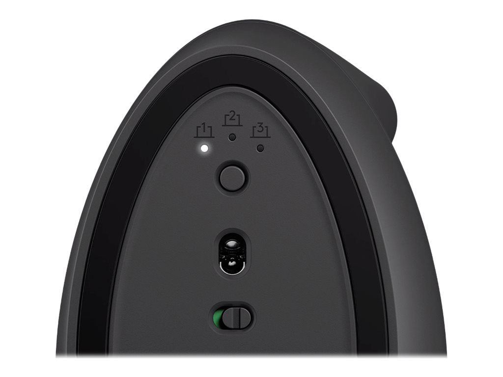 Logitech Lift Vertical Ergonomic Mouse - Ratón vertical - ergonómico - 6 botones - inalámbrico - 2.4 GHz, Bluetooth - receptor de USB Logitech Logi Bolt - grafito-9