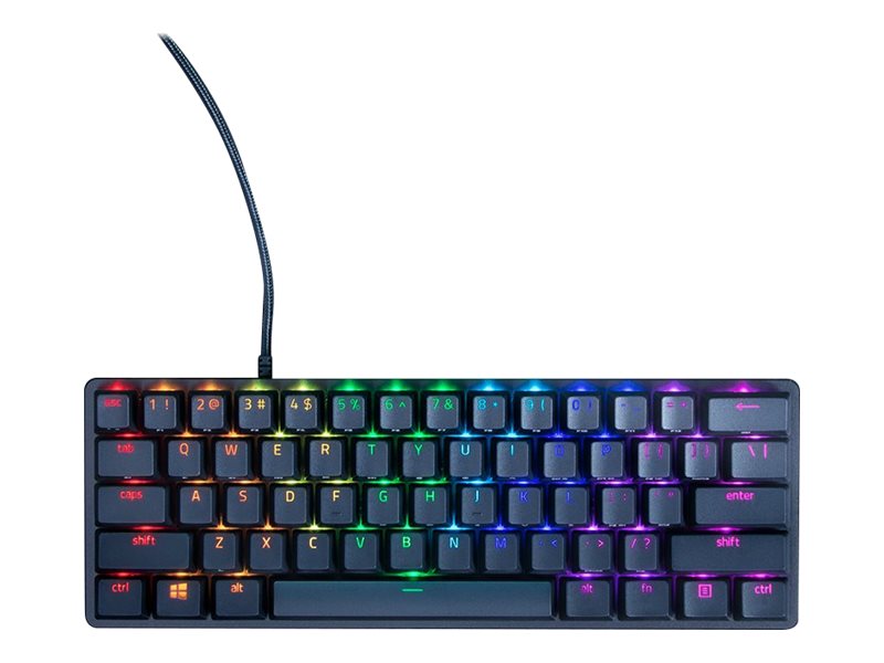 Razer Huntsman Mini - Teclado - retroiluminación - USB - QWERTY - EE. UU. - interruptor: Razer Clicky Optical Purple - negro-8