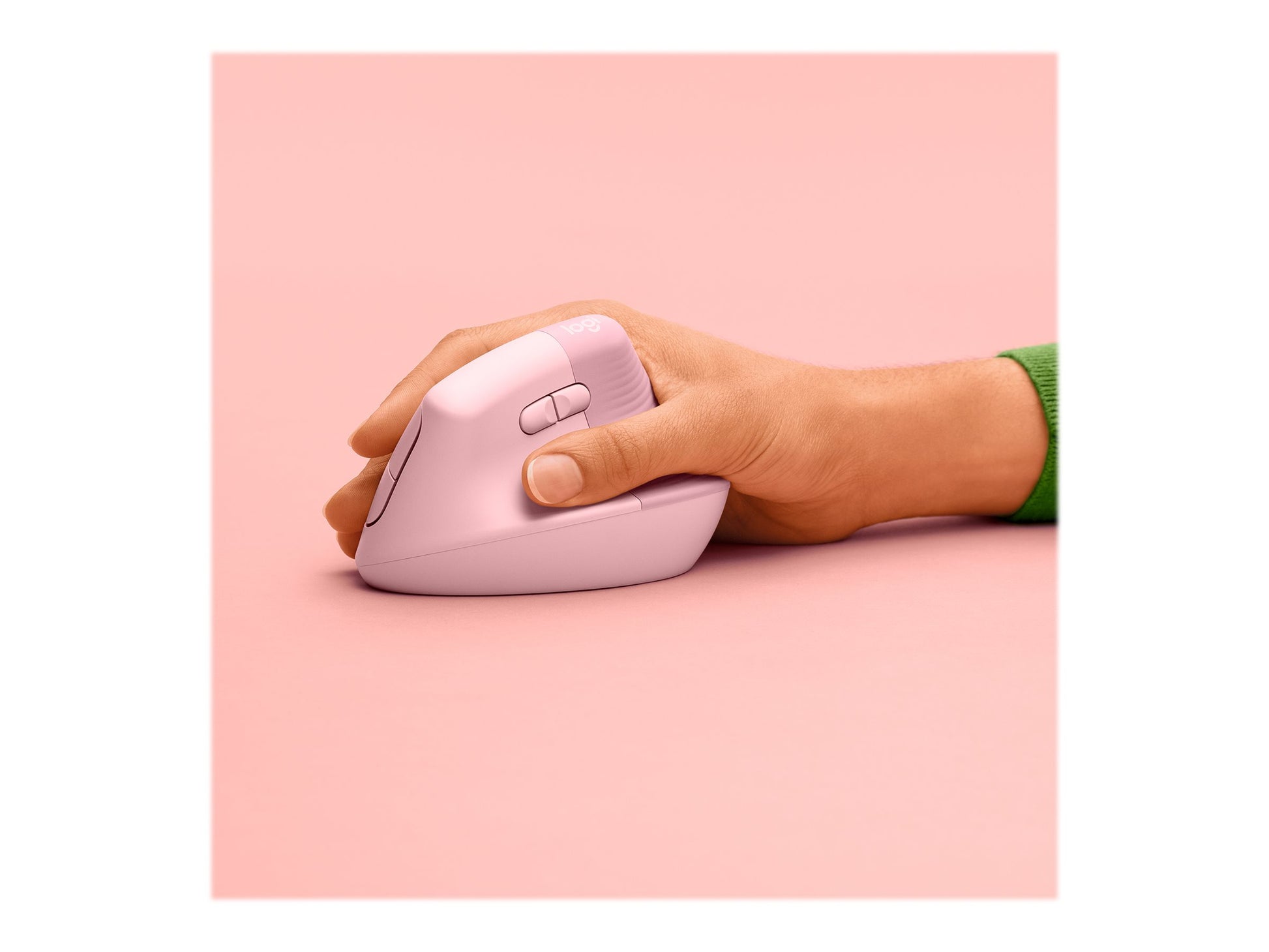 Logitech Lift Vertical Ergonomic Mouse - Ratón vertical - ergonómico - 6 botones - inalámbrico - 2.4 GHz, Bluetooth - receptor de USB Logitech Logi Bolt - rosa-20