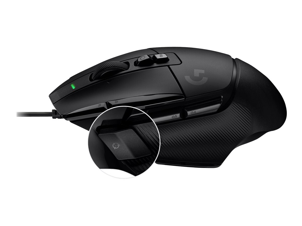 Logitech G502 X Wired Gaming Mouse - LIGHTFORCE hybrid optical-mechanical primary switches, HERO 25K gaming sensor, compatible with PC - macOS/Windows - Black - Ratón - óptico - cableado - USB - negro-11