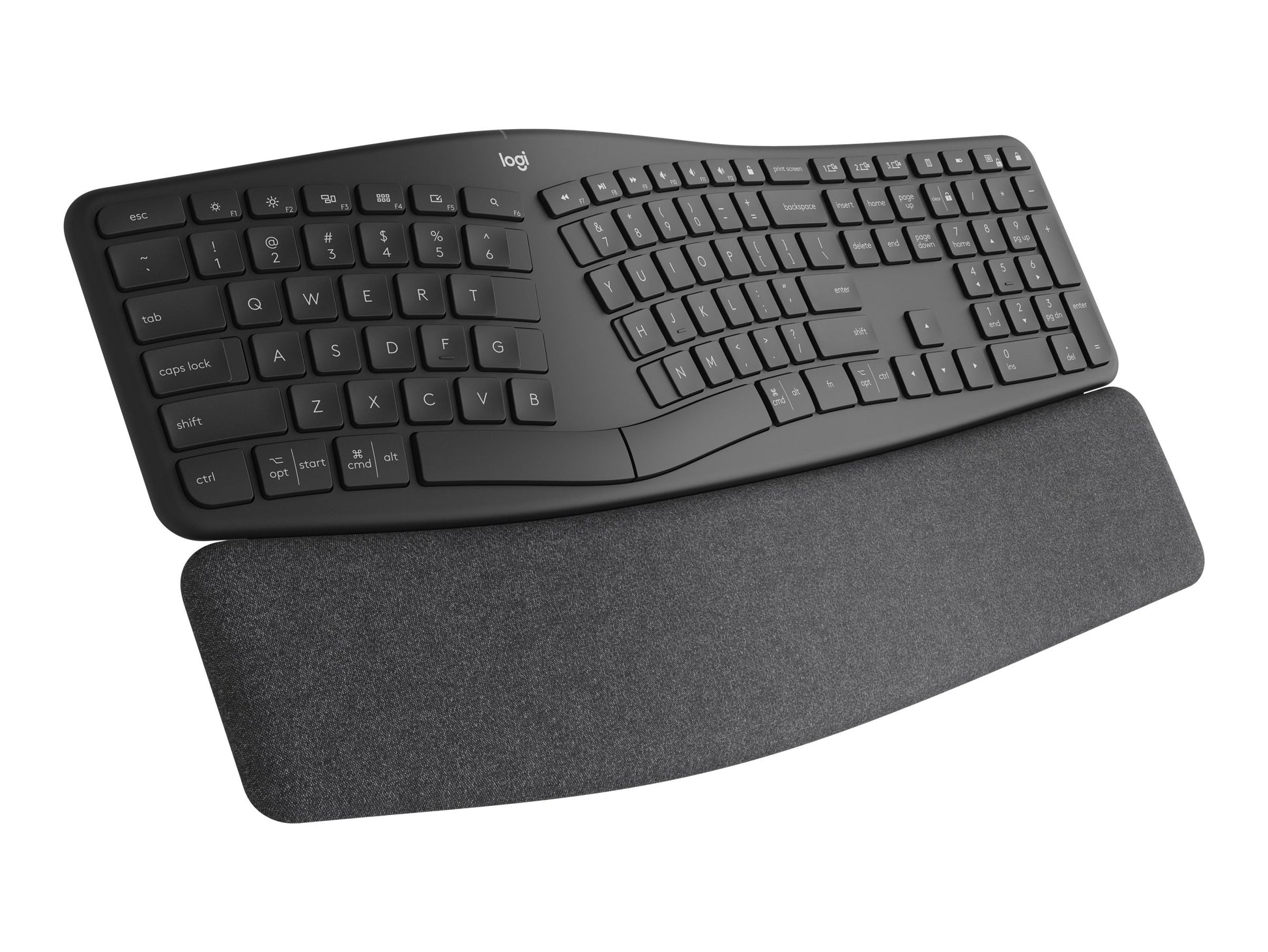 Logitech ERGO K860 - Teclado - inalámbrico - 2.4 GHz, Bluetooth 5.0 - grafito-11